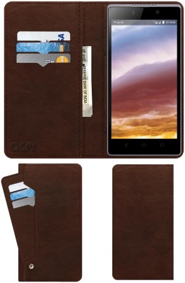ACM Flip Cover for LYF Wind 7(Brown, Cases with Holder, Pack of: 1)