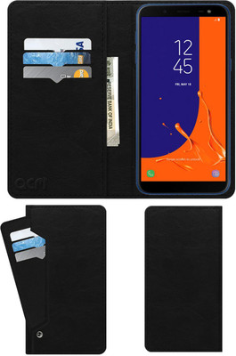 ACM Flip Cover for Samsung Galaxy On6(Black, Cases with Holder)
