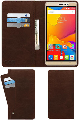 ACM Flip Cover for Karbonn Titanium Mach Six Vr(Brown, Cases with Holder, Pack of: 1)