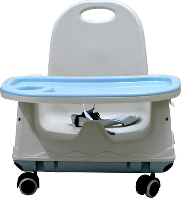 

SYGA High Chair for Baby Kids, Safety Toddler Feeding Booster Seat Dining Table Chair with Wheel(Blue)