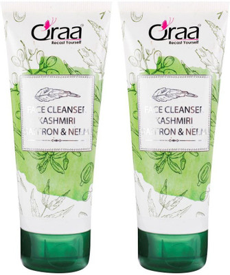 

Qraa Face Cleanser Kashmiri Saffron & Neem(Pack of 2)(200 g)