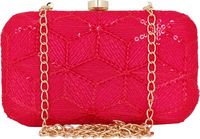 

Anekaant Party Red Clutch