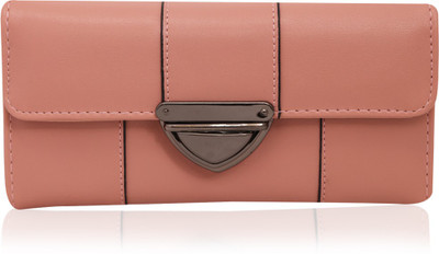 

Quickk Women Casual Pink Artificial Leather Wallet(10 Card Slots)