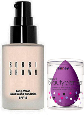 

jenney sponge puff with bobbi brown foundation(Set of 2)