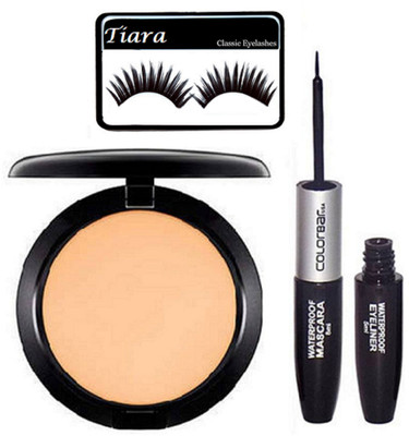 

tiara Eyelashes , compact with 2 in 1 eyeliner+mascara(Set of 3)