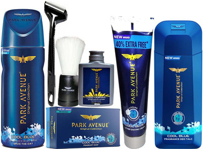 

Park Avenue Cool Blue Men's Grooming Essential Kit(Set of 7)