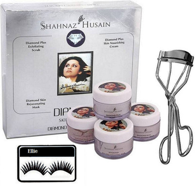 

Ellie Eyelasehs, Shahnaz Husain Diamond Facial Kit 40 g,Curler Eyelashes(Set of 3)