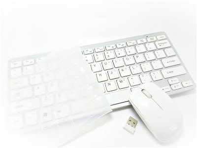 

eDUST Wireless Slim and Cute Keyboard & Mouse with Spill proof Cover Combo Set