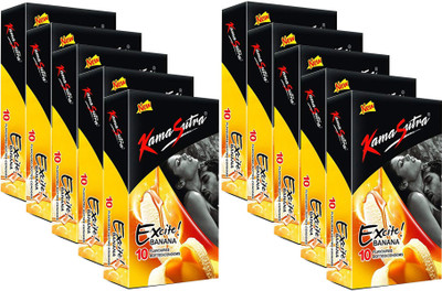 

KamaSutra Ten Excite BANANA Condom(Set of 10, 100S)