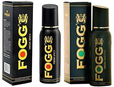 

Fogg FRESH SPICY+ORIENTAL Deodorant Spray - For Men & Women(240 ml, Pack of 2)