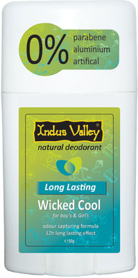 

Indus Valley Paraben Free Natural Wicked Cool Deodorant Stick - For Boys & Girls Deodorant Stick - For Men & Women(50 g)