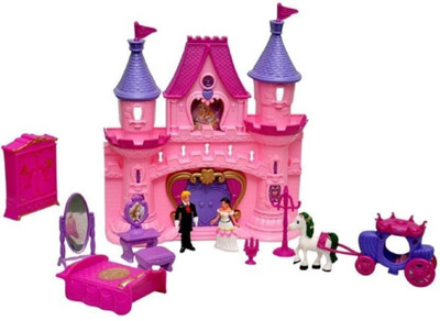 

Starsky Castle Doll House with Music, Lights, Accessories, Toy House (Multicolor)Â Â (Pink, Multicolor)(Pink)