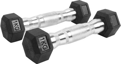 

FITSY Rubber Coated Dumbbell Fixed Weight Dumbbell(2 kg)