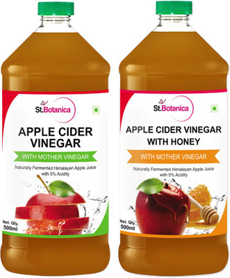 

St.Botanica With Mother+ With Honey Raw & Undiluted Apple Cider Vinegar(1000 ml, Apple Flavored)
