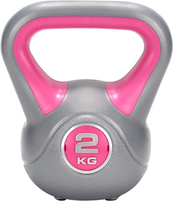 

FITSY 2 Kg Cast Iron Pink Kettlebell(2 kg)