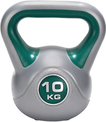 

FITSY Cast Iron PVC Green Kettlebell(10 kg)
