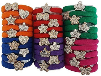 

pelo Rubber Band For Ponytail, Hair Rubber Band For Girls & Women, Hair Accessories, 30pcs, Stylish Rubber Band, Pack Of 1 Rubber Band(Multicolor)