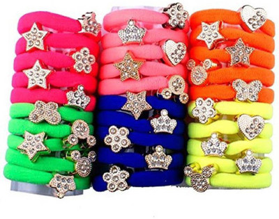 

pelo Fancy and Attractive Best Quality Hair Accessories, Rubber Bands for Women & Girls , Set OF 30 Pcs, Multicolor Hair Accessory Set (Multicolor Rubber Band(Multicolor)