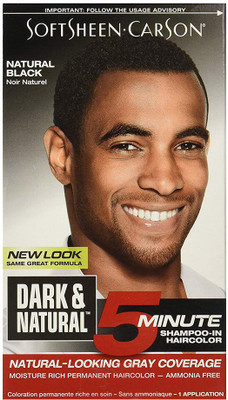 

Softsheen Carson Dark & Natural 5 Minute Shampoo-In Haircolor, Natural Black Hair Color(Natural Black)