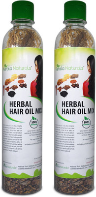 

Kerala Naturals Herbal Hair Oil Mix (9 Vital Herbs) For long, thick, and lustrous hair - 2 Packs Hair Oil(50 g)