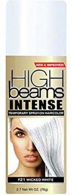 

High Beams Intense Temporary Spray on Hair Color, Wicked White #21, 2.7 Ounce Hair Spray(76 g)