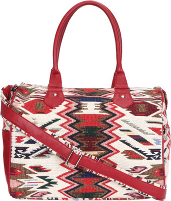 

Anekaant Hand-held Bag(Maroon, Multicolor)