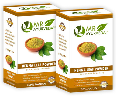 

MR Ayurveda Natural and Fresh Henna Mehendi Powder Pack of 2(200 g)