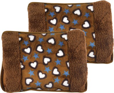 

MD Electric Quick Warming Velvet Hot Water Bag And Hot Pad (Pack of 2). Electrical 1.5 L Hot Water Bag(Multicolor)