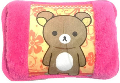 

Cinnamon Extra Soft Bear Print Velvet Fur Portable Electric 1 L Hot Water Bag(Multicolor)