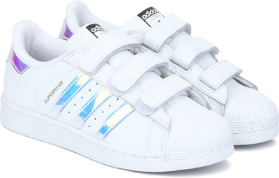 

ADIDAS Boys & Girls Strap Sneakers(White, Ftwwht/ftwwht/metsil