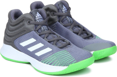 

ADIDAS Boys Lace Basketball Shoes(Grey, Grefou/ftwwht/sholim
