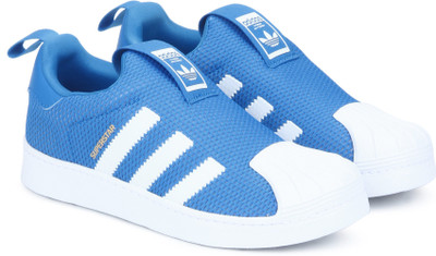 

ADIDAS Boys & Girls Slip on Running Shoes(Blue, Ftwwht/ftwwht/brblue
