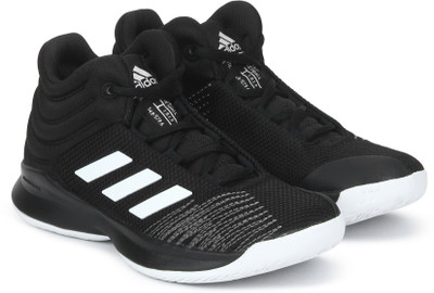 

ADIDAS Boys Lace Basketball Shoes(Black, Cblack/ftwwht/grefiv