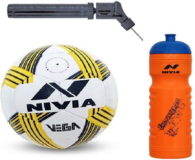 

Nivia Vega Football + Encounter 2.0 Sipper + Double action Pump Kit Football Kit