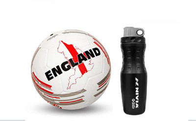 

Nivia England Country Color Football + G2020 Sipper Football Kit