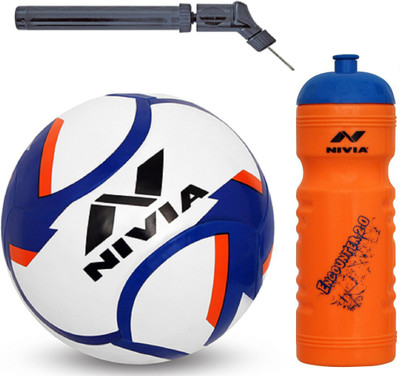 

Nivia Dominator Football + Encounter 2.0 Sipper + Double action Pump Kit Football Kit