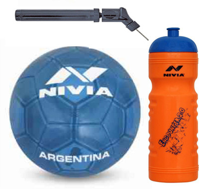 

Nivia WorldFest Football + Encounter 2.0 Sipper + Double action Pump Kit Football Kit