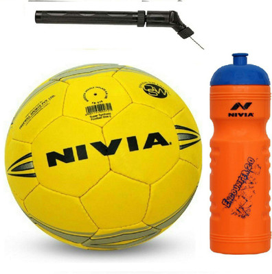 

Nivia Super Synthetic Football + Encounter 2.0 Sipper + Double action Pump Kit Football Kit