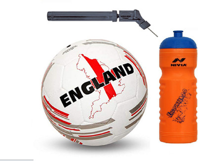 

Nivia Engl+ Country Color Football + Encounter 2.0 Sipper + Double action Pump Kit Football Kit