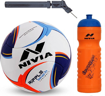 

Nivia Ripple Beach Football + Encounter 2.0 Sipper + Double action Pump Kit Football Kit