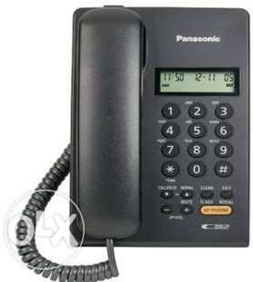 

Panasonic Corded Telephone KX-T7705 Caller ID Speakerphone Corded Landline Phone(Black)