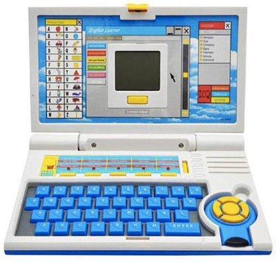 

SEE INSIDE Educational English Learner Laptop With 20 Activities For Kids(Blue)