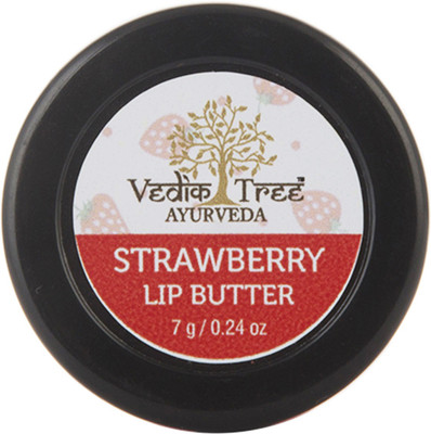 VEDIKTREE Ayurveda Strawberry Lip Butter 7g Strawberry(Pack of: 1, 7 g)
