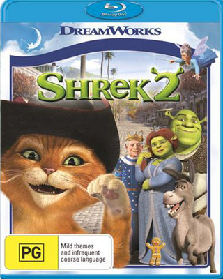 

dreamworks shrek2 blu-ray , region free(Blu-ray English)
