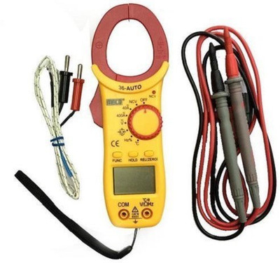 Meco 36-Auto AC/DC Clamp Meter Digital Multimeter(Yellow 4000 Counts)