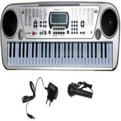 

Starsky Latest 54 Key Electronic Piano With Lcd Display And Microphone (Grey)Â Â (Grey)(White)