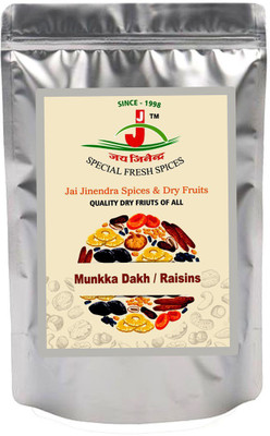 

Jai Jinendra Dry Fruits Raisins/Daakh/ Kishmish with Seeds Large Munakka Superior Quality - 400 gm Raisins(400 g, Pouch)