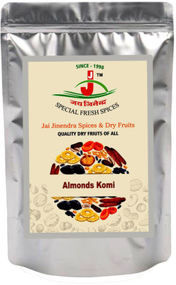 

Jai Jinendra Dry Fruits Komi Almonds (Badam) - 400 gm Almonds(400 g, Pouch)