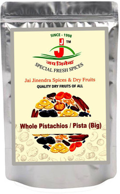 

Jai Jinendra Dry Fruits Whole Pistachios/Pista Without Shells (Big) - 200 gm Pistachios(200 g, Pouch)