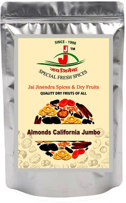 

Jai Jinendra Dry Fruits Natural Premium Californian Jumbo Almonds - 2 KG Almonds(2 kg, Pouch)